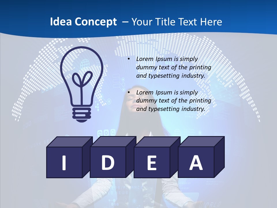 Software Message Continent PowerPoint Template