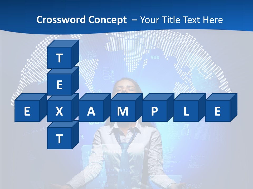 Software Message Continent PowerPoint Template