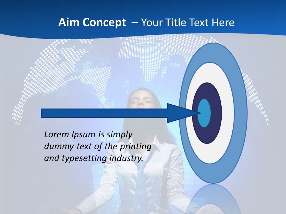 Software Message Continent PowerPoint Template