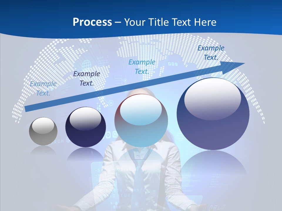 Software Message Continent PowerPoint Template