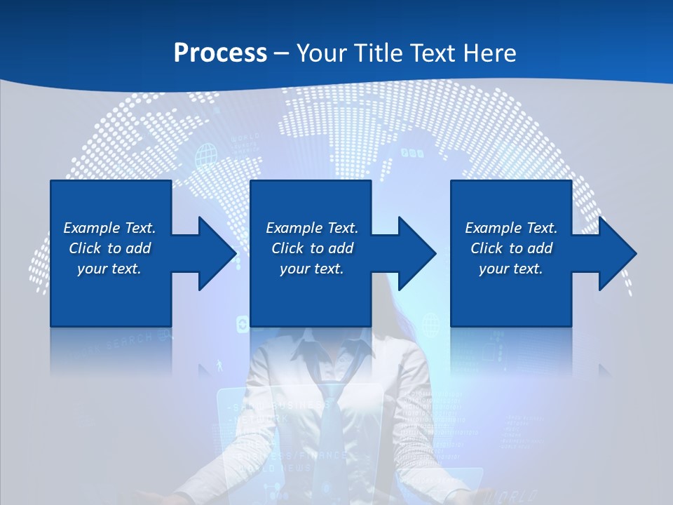 Software Message Continent PowerPoint Template