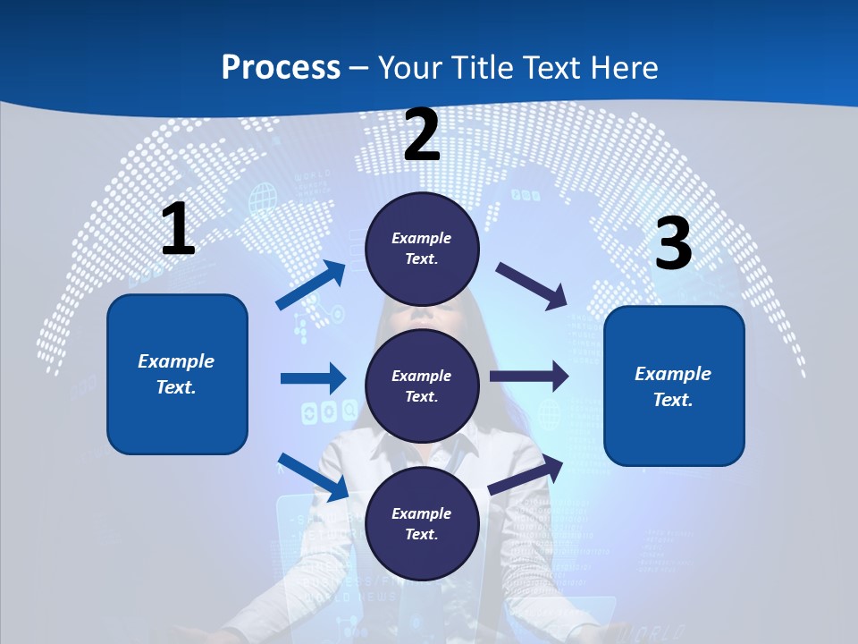 Software Message Continent PowerPoint Template