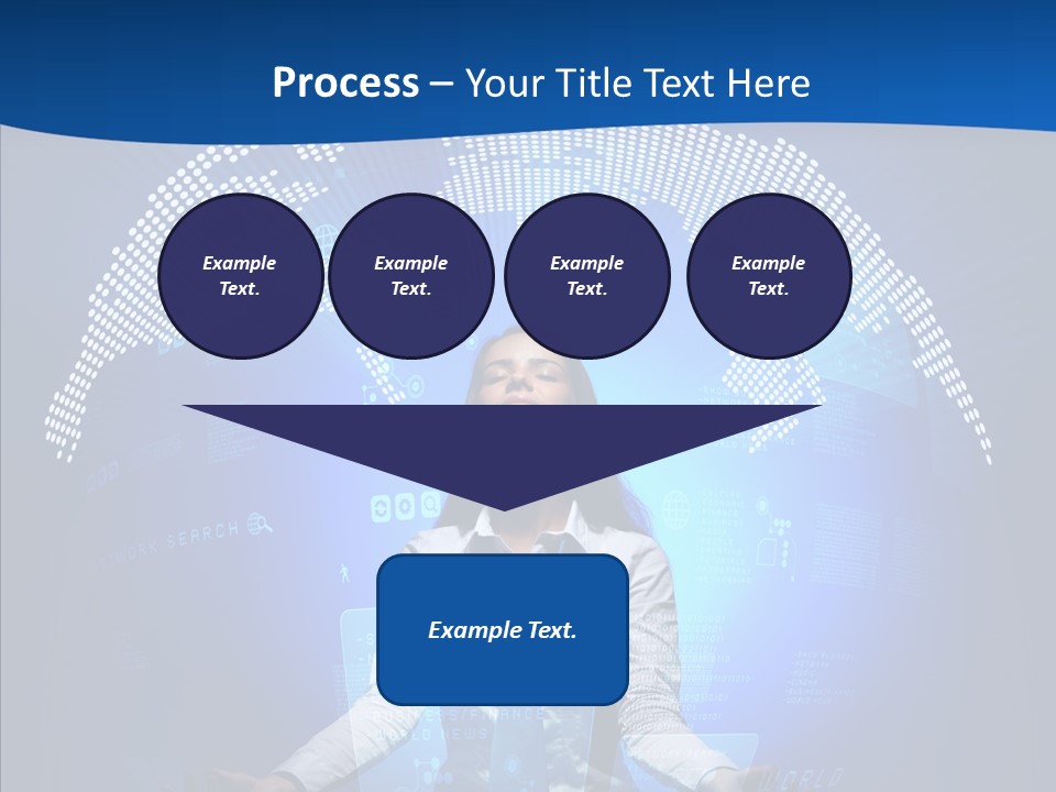 Software Message Continent PowerPoint Template
