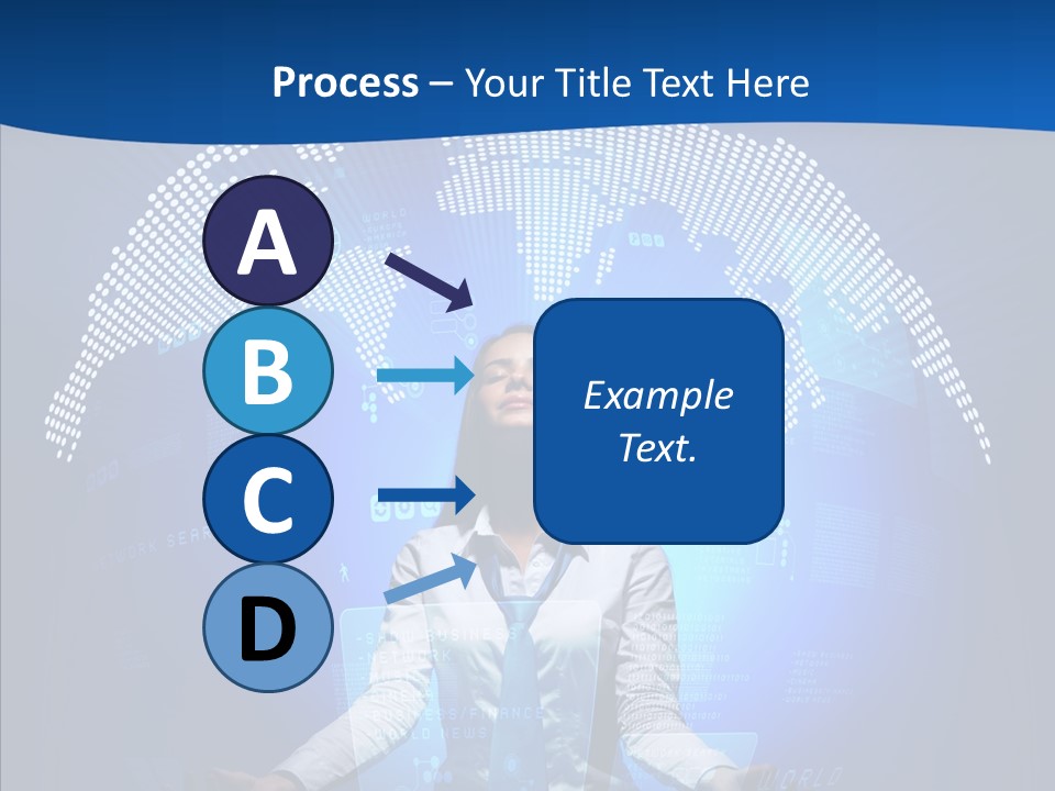 Software Message Continent PowerPoint Template