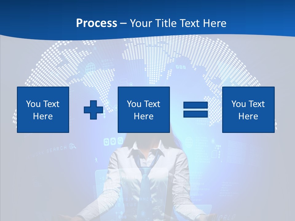 Software Message Continent PowerPoint Template
