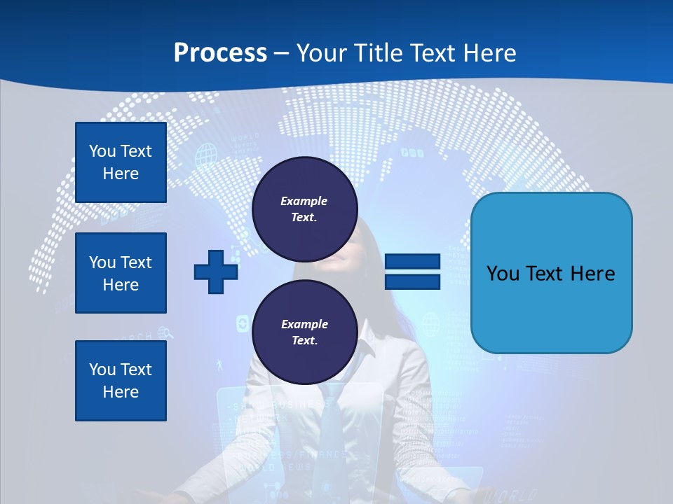 Software Message Continent PowerPoint Template