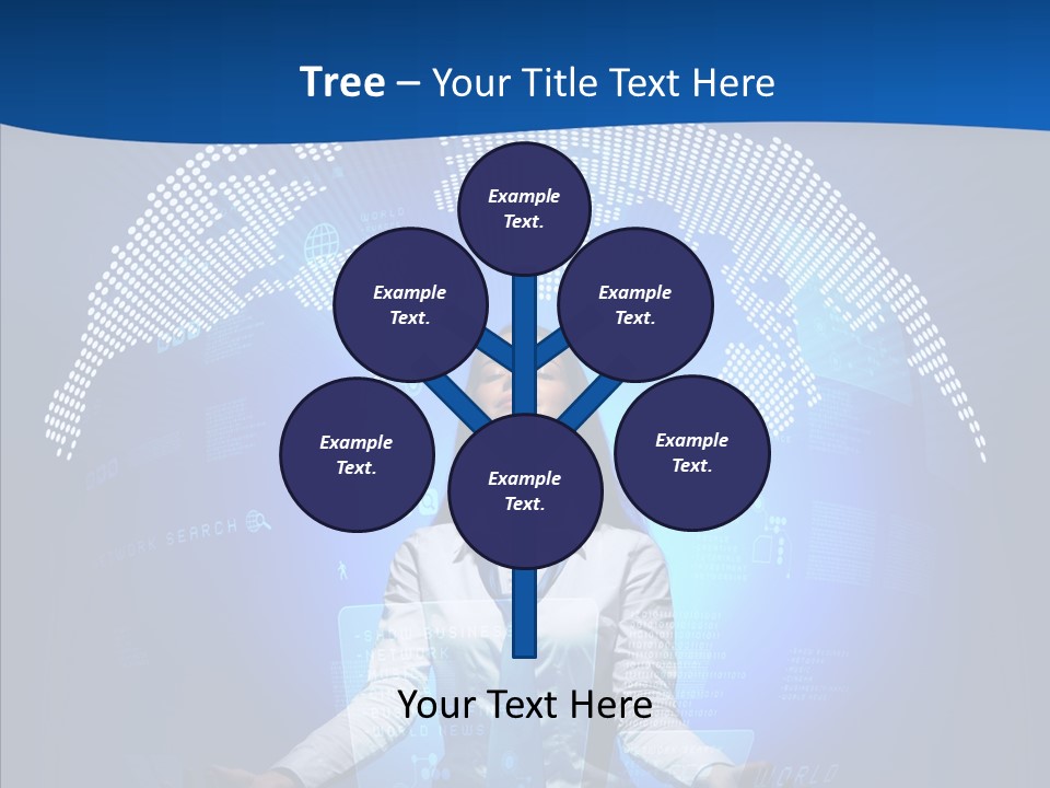 Software Message Continent PowerPoint Template