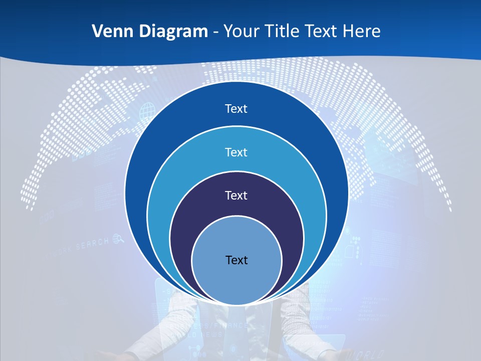 Software Message Continent PowerPoint Template