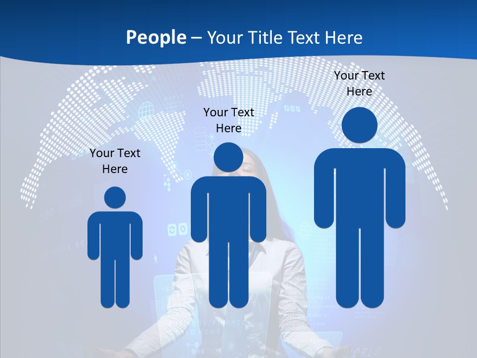 Software Message Continent PowerPoint Template