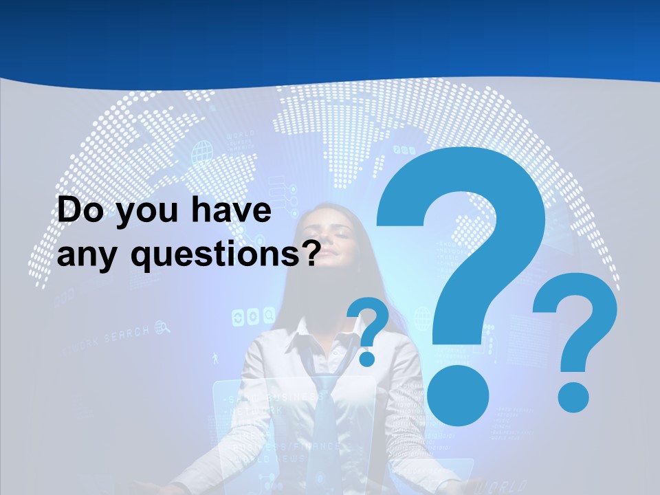 Software Message Continent PowerPoint Template