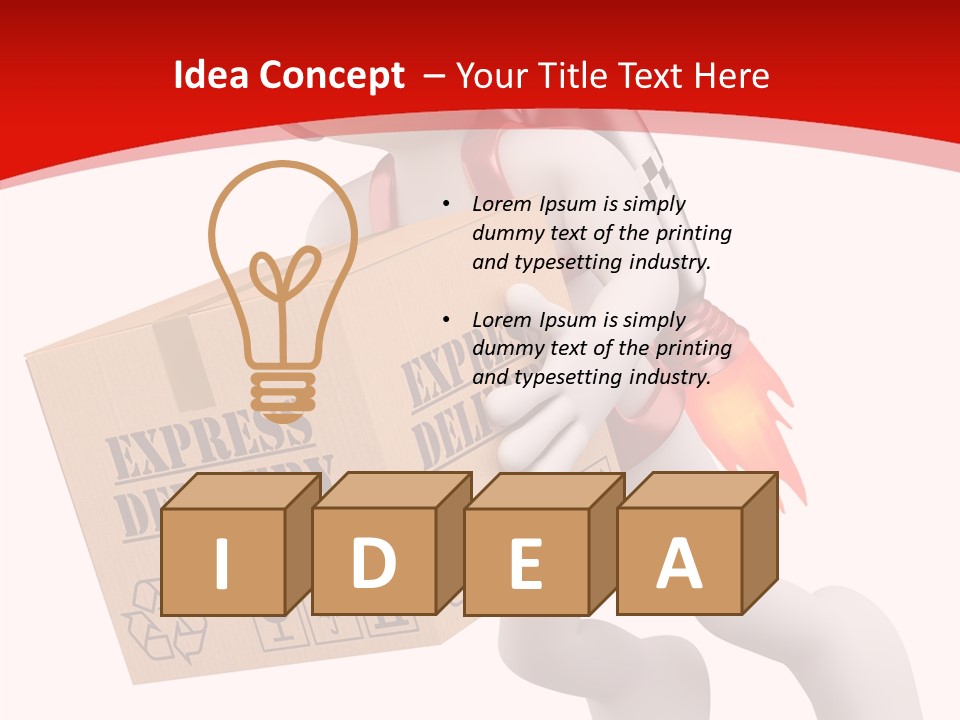 Courier Character Pack PowerPoint Template