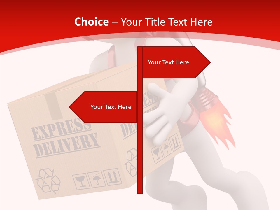 Courier Character Pack PowerPoint Template