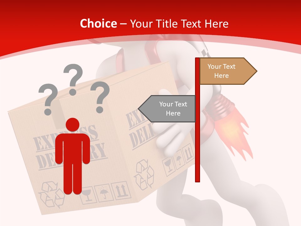 Courier Character Pack PowerPoint Template