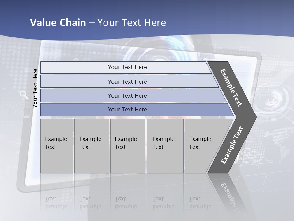 Press Touch Screen People PowerPoint Template