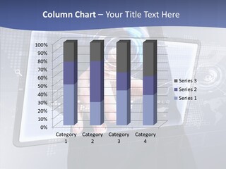 Press Touch Screen People PowerPoint Template