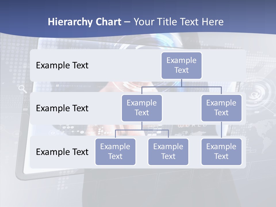 Press Touch Screen People PowerPoint Template