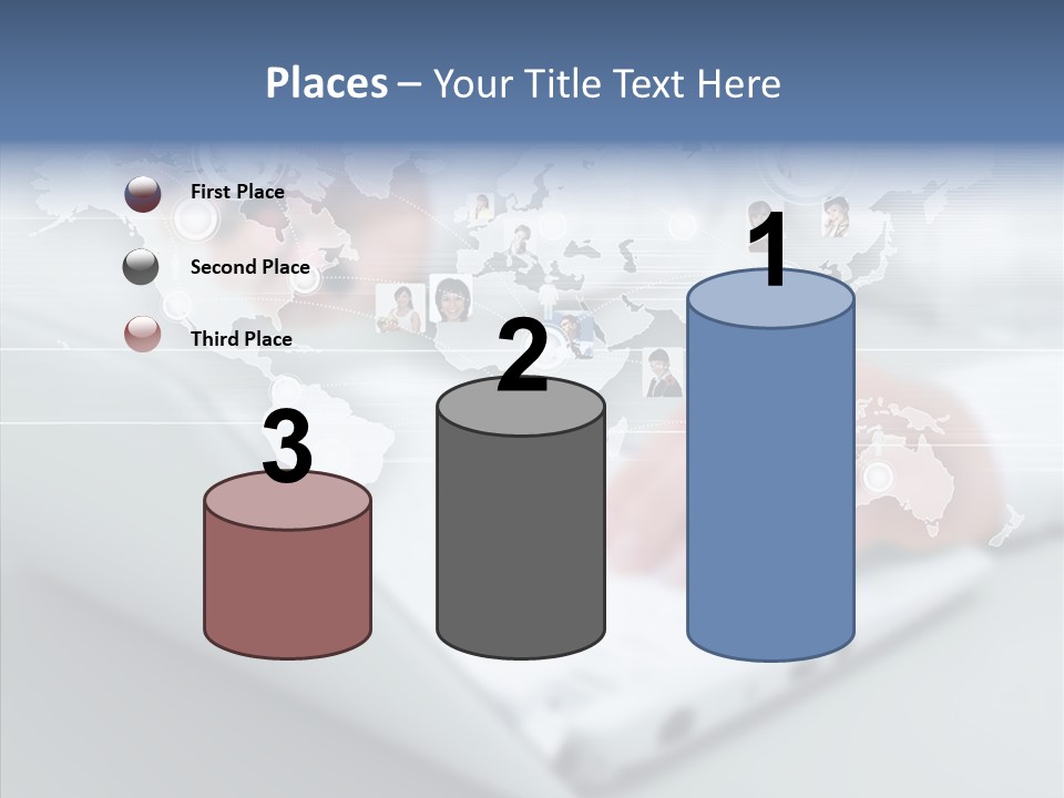 Icon Teamwork Link PowerPoint Template