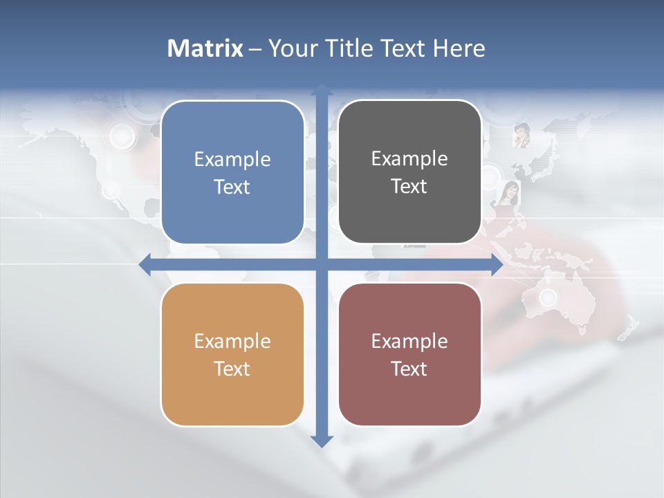 Icon Teamwork Link PowerPoint Template