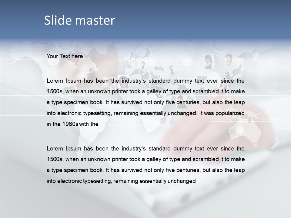 Icon Teamwork Link PowerPoint Template