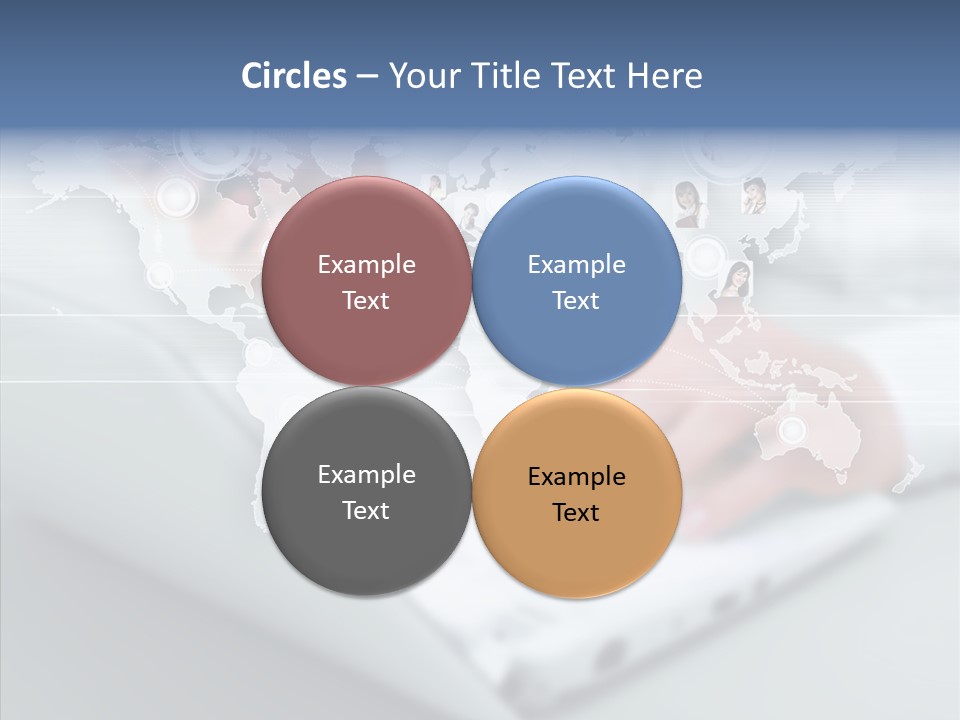 Icon Teamwork Link PowerPoint Template