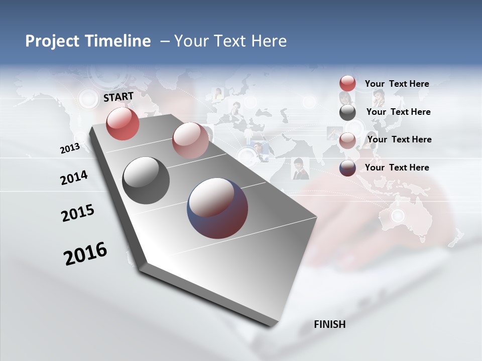 Icon Teamwork Link PowerPoint Template