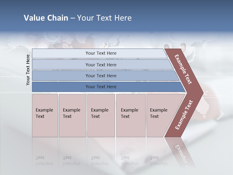 Icon Teamwork Link PowerPoint Template