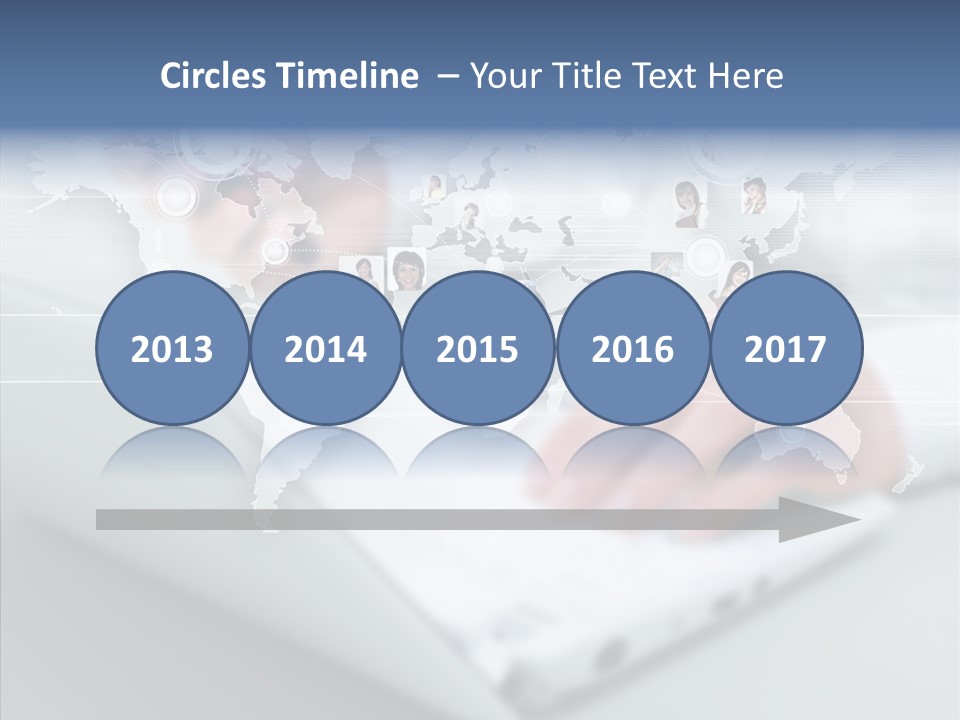 Icon Teamwork Link PowerPoint Template
