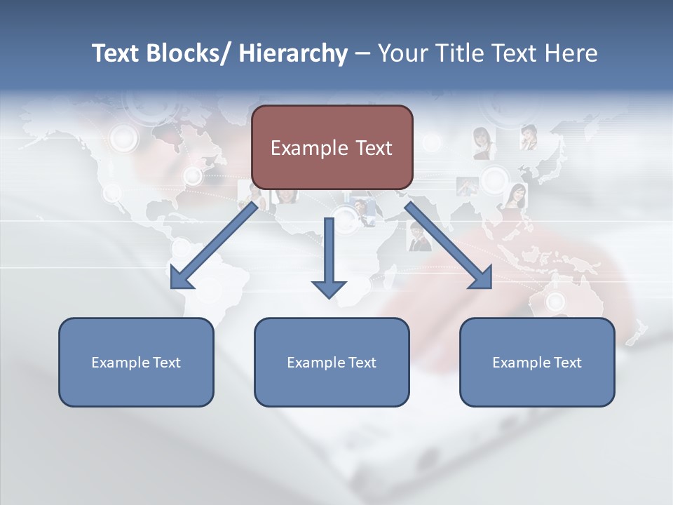 Icon Teamwork Link PowerPoint Template
