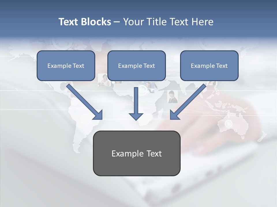 Icon Teamwork Link PowerPoint Template
