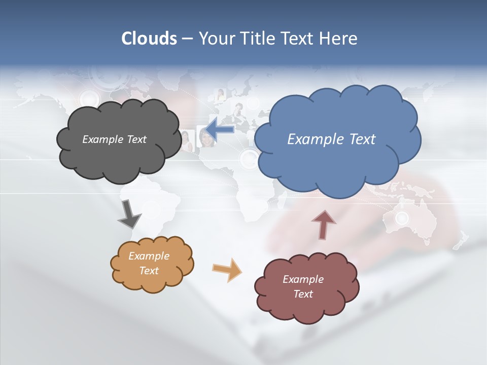 Icon Teamwork Link PowerPoint Template