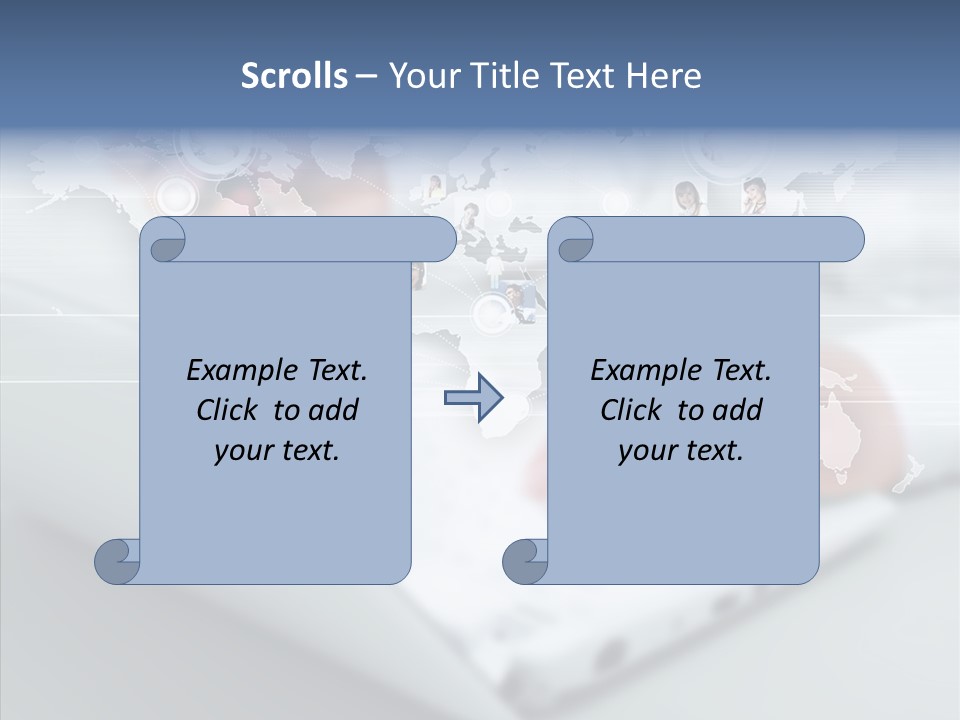 Icon Teamwork Link PowerPoint Template