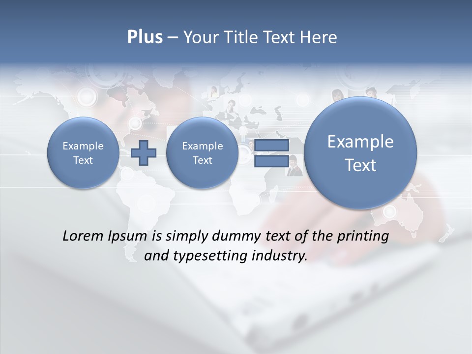 Icon Teamwork Link PowerPoint Template