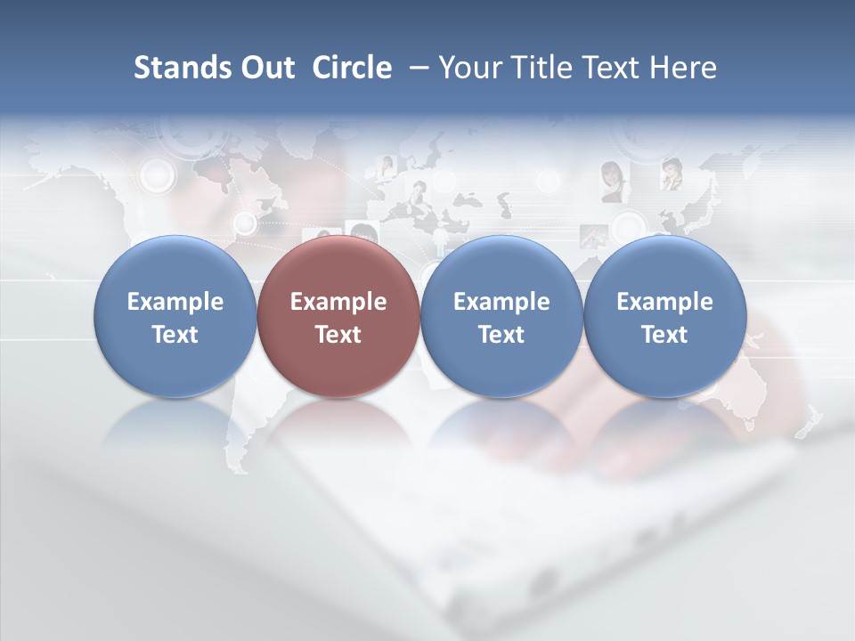 Icon Teamwork Link PowerPoint Template