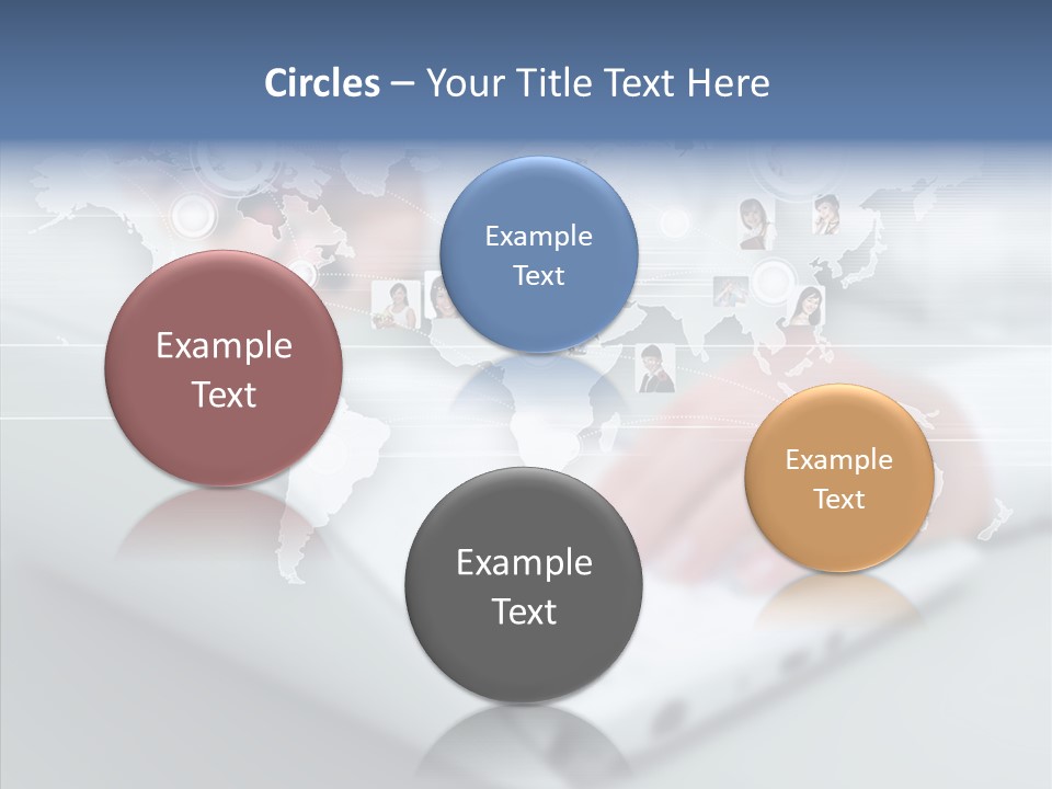 Icon Teamwork Link PowerPoint Template