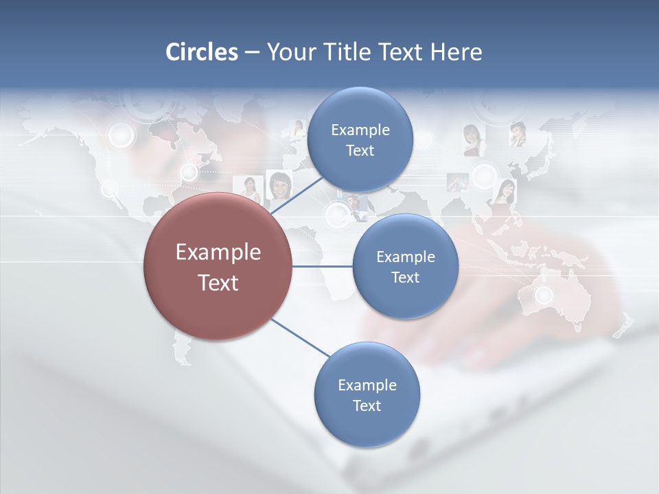 Icon Teamwork Link PowerPoint Template