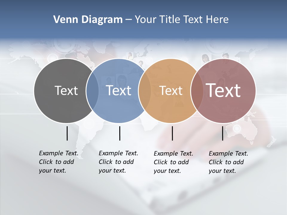 Icon Teamwork Link PowerPoint Template