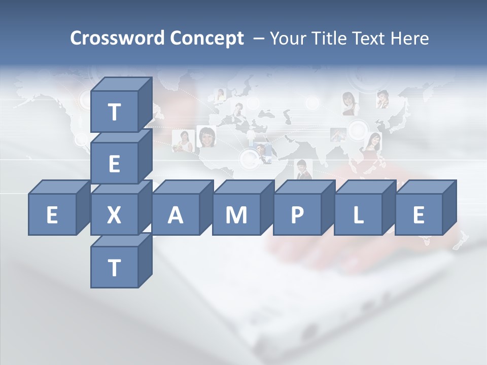 Icon Teamwork Link PowerPoint Template