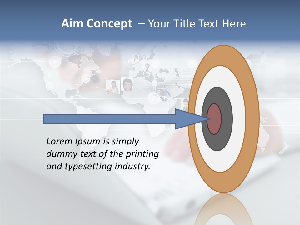 Icon Teamwork Link PowerPoint Template