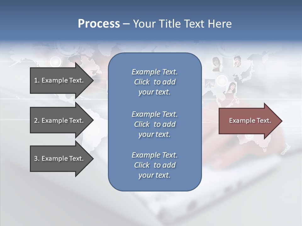 Icon Teamwork Link PowerPoint Template