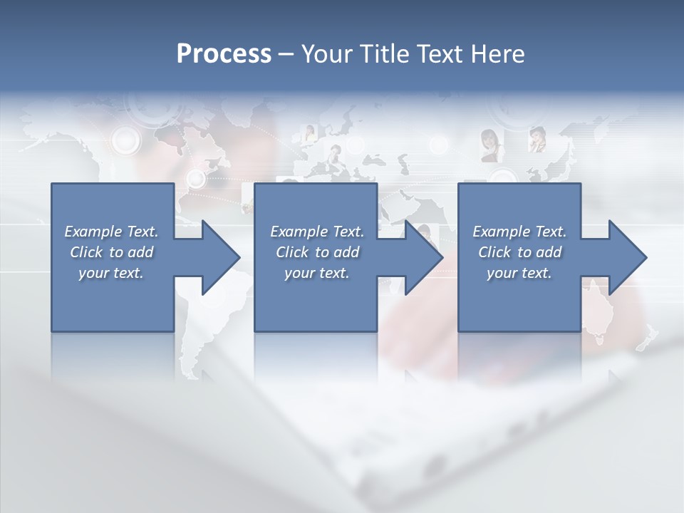 Icon Teamwork Link PowerPoint Template