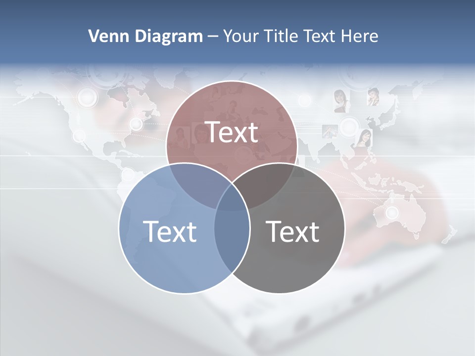 Icon Teamwork Link PowerPoint Template