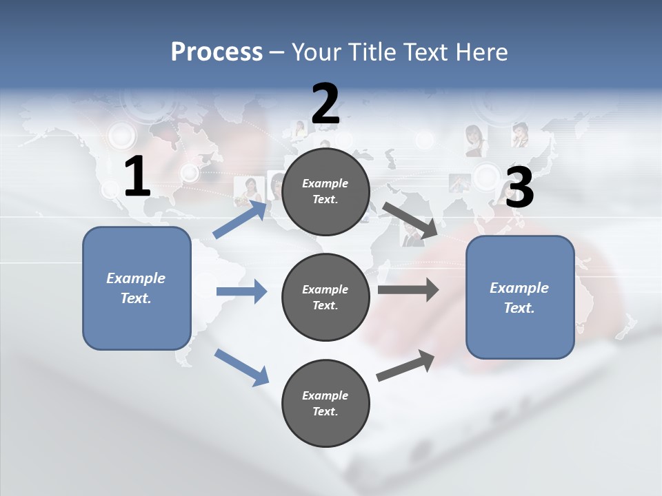 Icon Teamwork Link PowerPoint Template