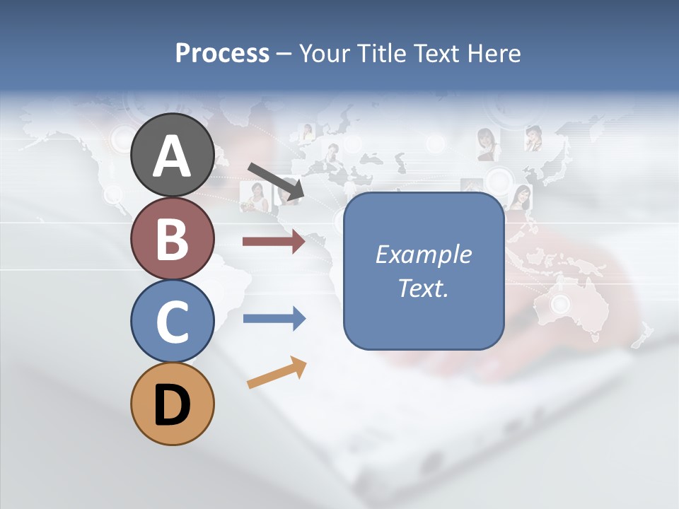 Icon Teamwork Link PowerPoint Template