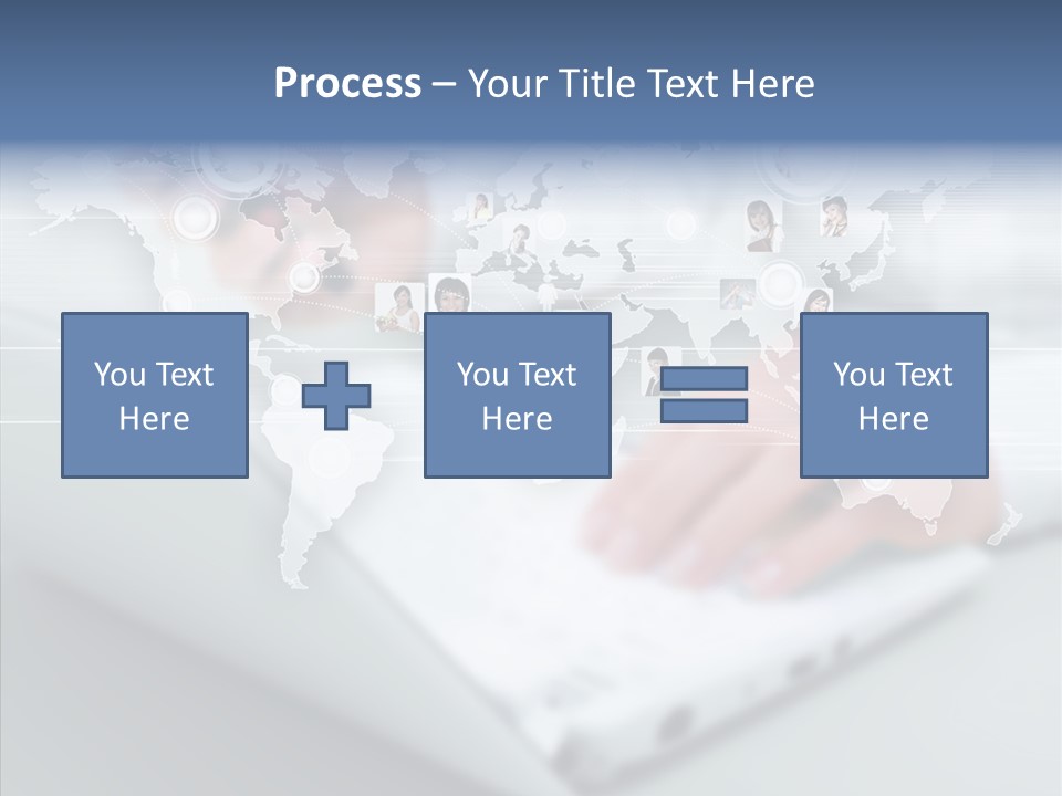 Icon Teamwork Link PowerPoint Template