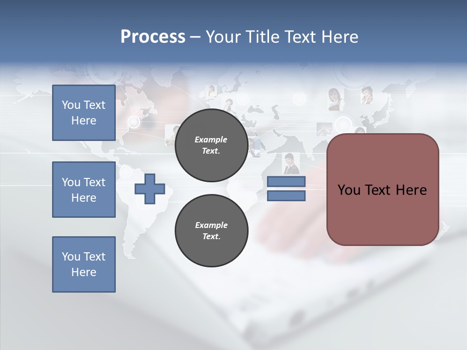 Icon Teamwork Link PowerPoint Template