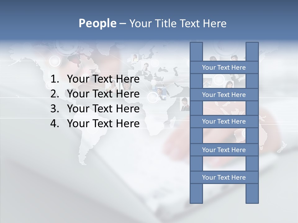 Icon Teamwork Link PowerPoint Template