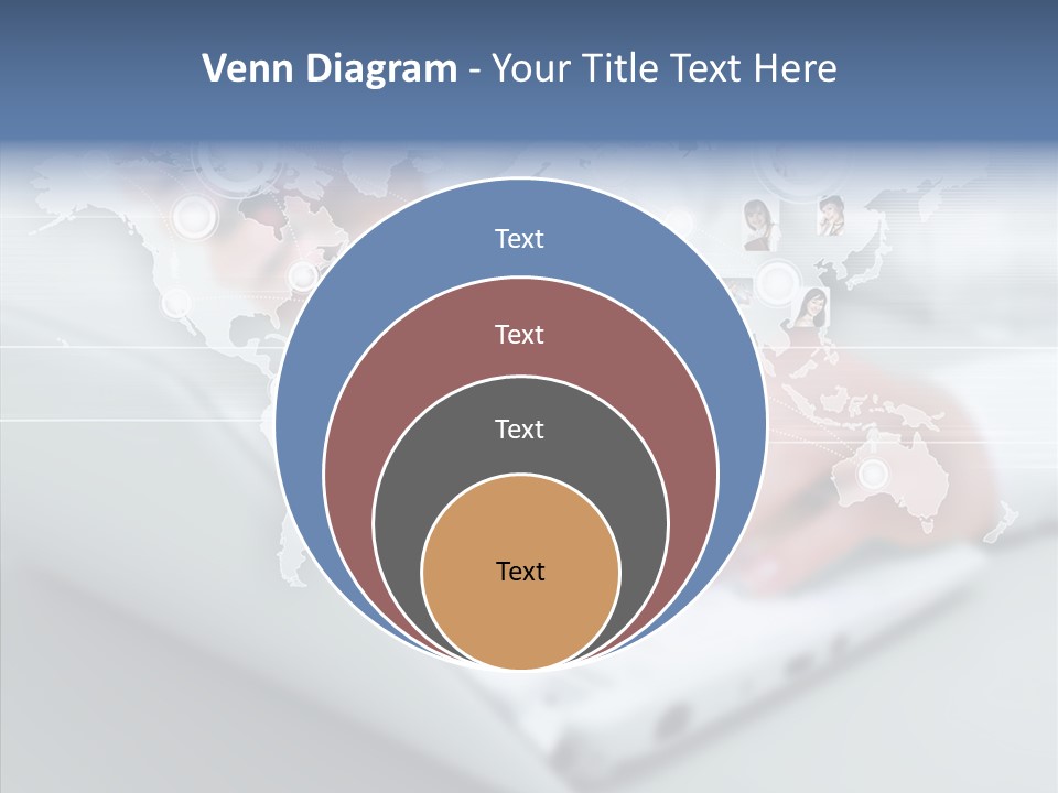 Icon Teamwork Link PowerPoint Template