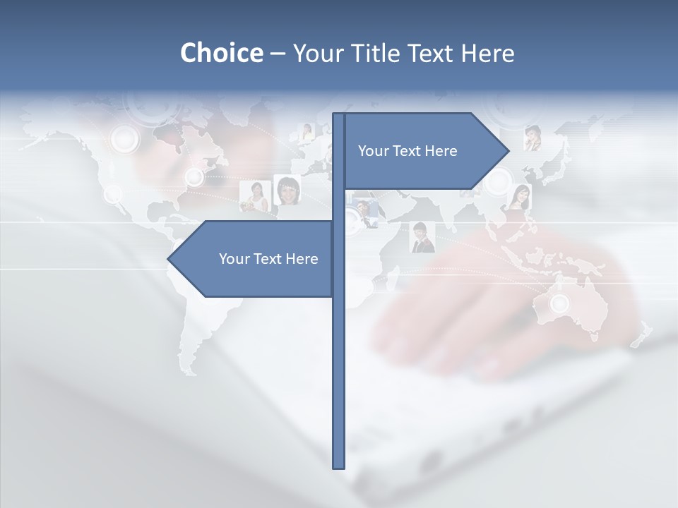 Icon Teamwork Link PowerPoint Template