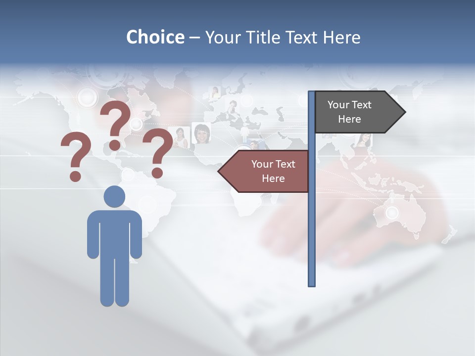Icon Teamwork Link PowerPoint Template