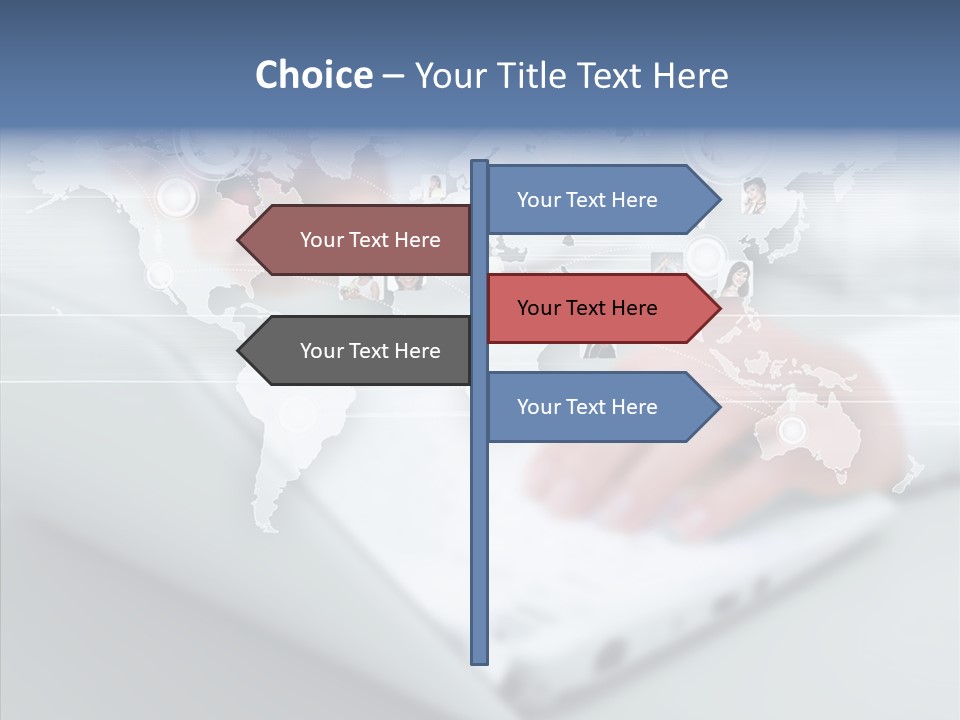Icon Teamwork Link PowerPoint Template